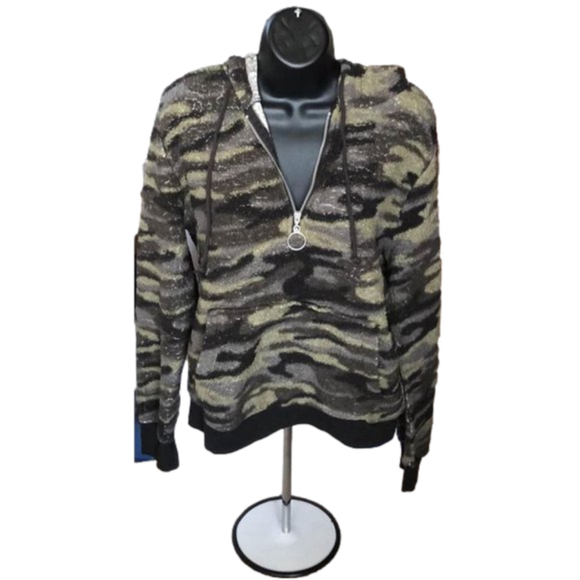 Derek heart pull over half zip hoodie size large - Picture 2 of 2